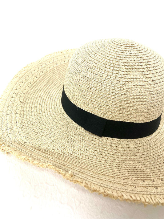 Ribbon Detail Straw Summer Hat