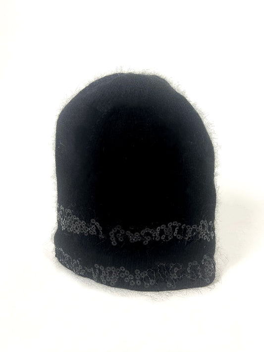 Sequin Detail Beanie Hat