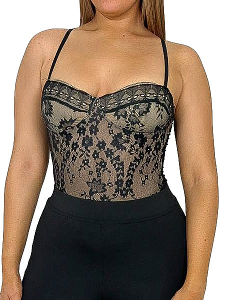 Lined Lace Bodysuit