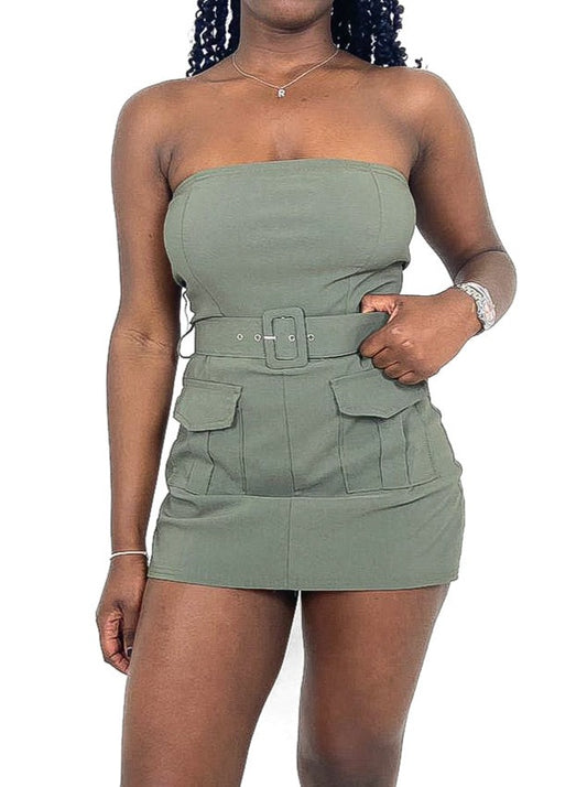 Belted Cargo Playsuit