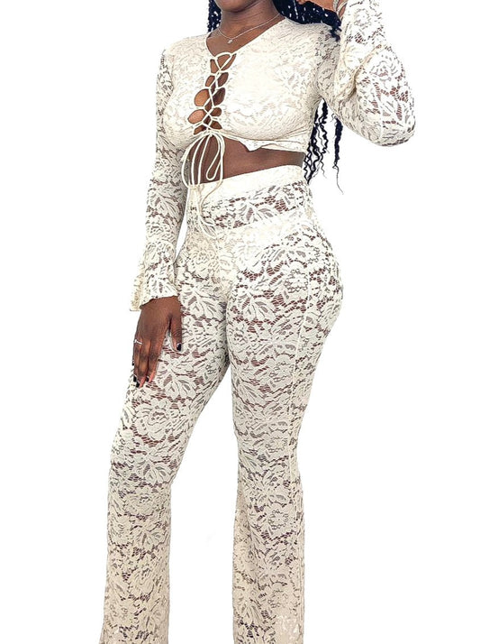 Lace Up Lace Co-Ord