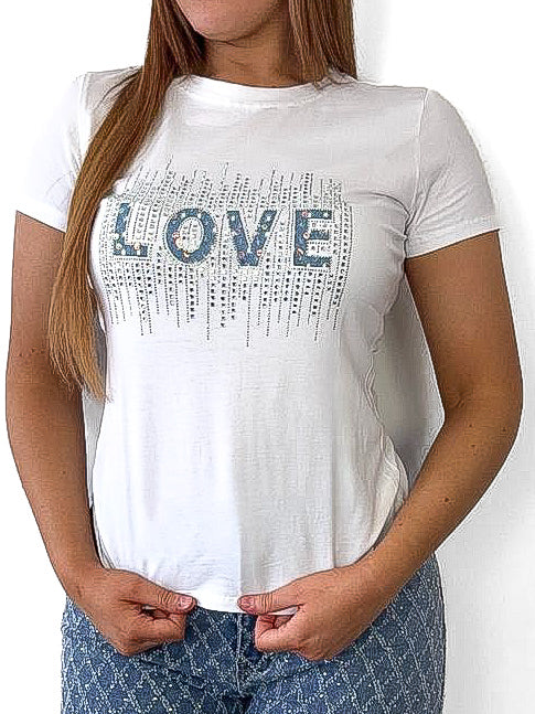 Love Diamante T-Shirt