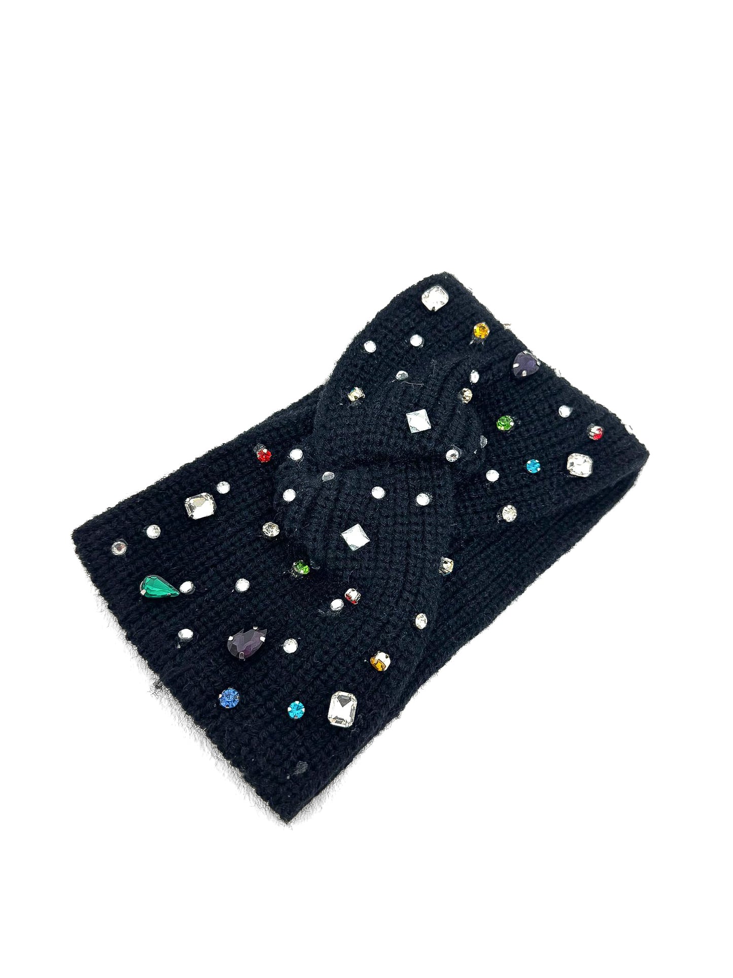 Twist Front Multicoloured Diamante Detail Headband