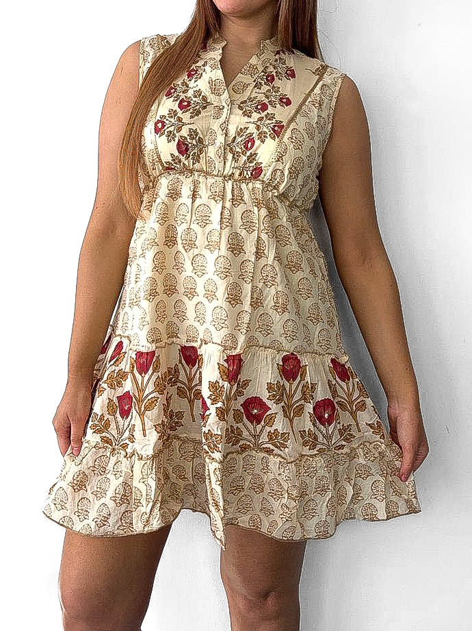 Embellished Tiered Summer Dress