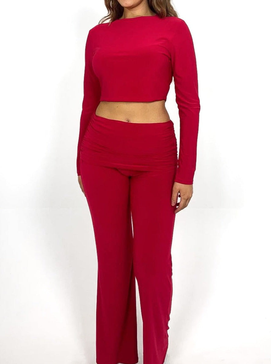 Fold Over Trousers & Top Co-Ord