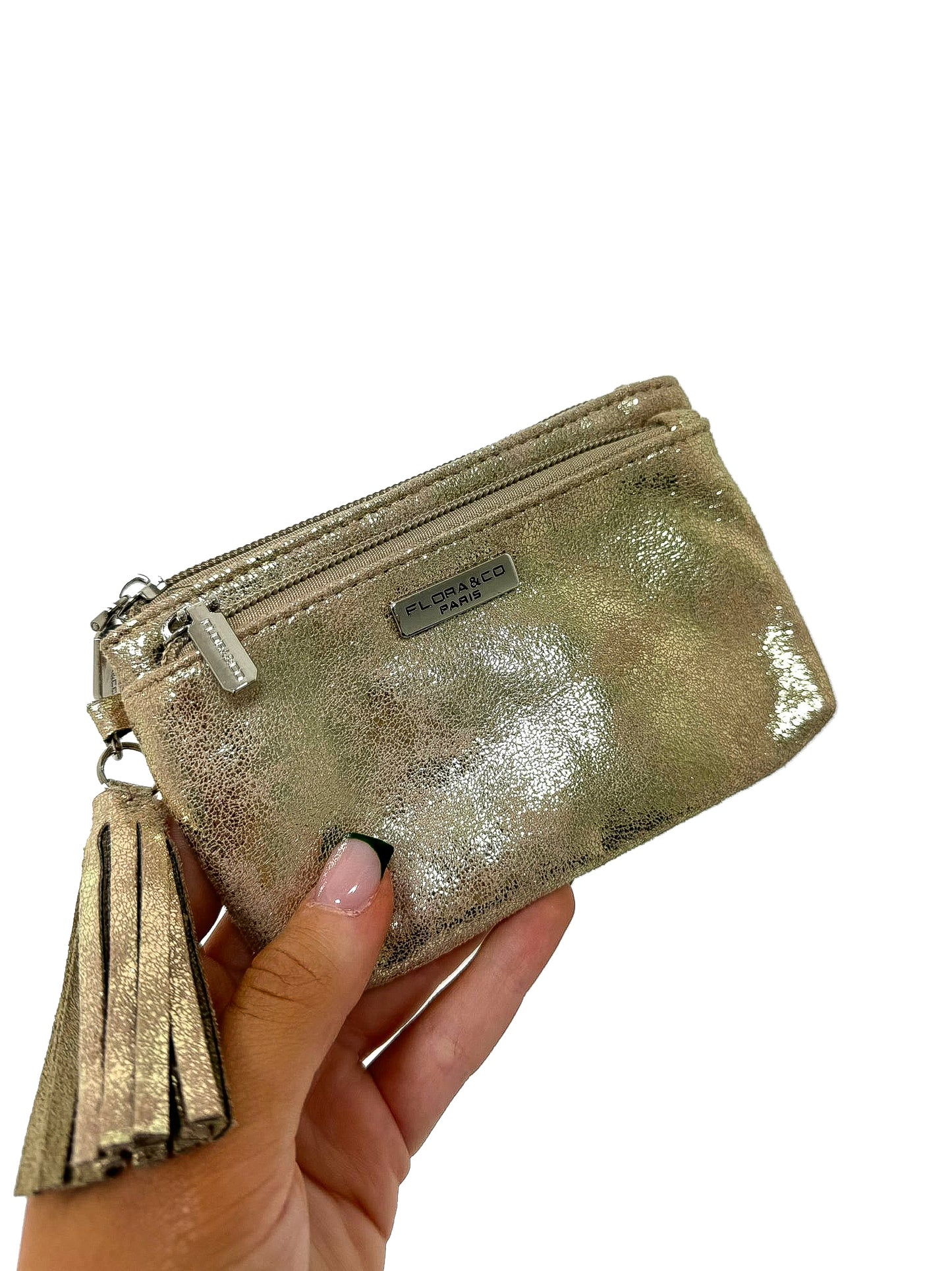Metallic Suedette Coin Purse