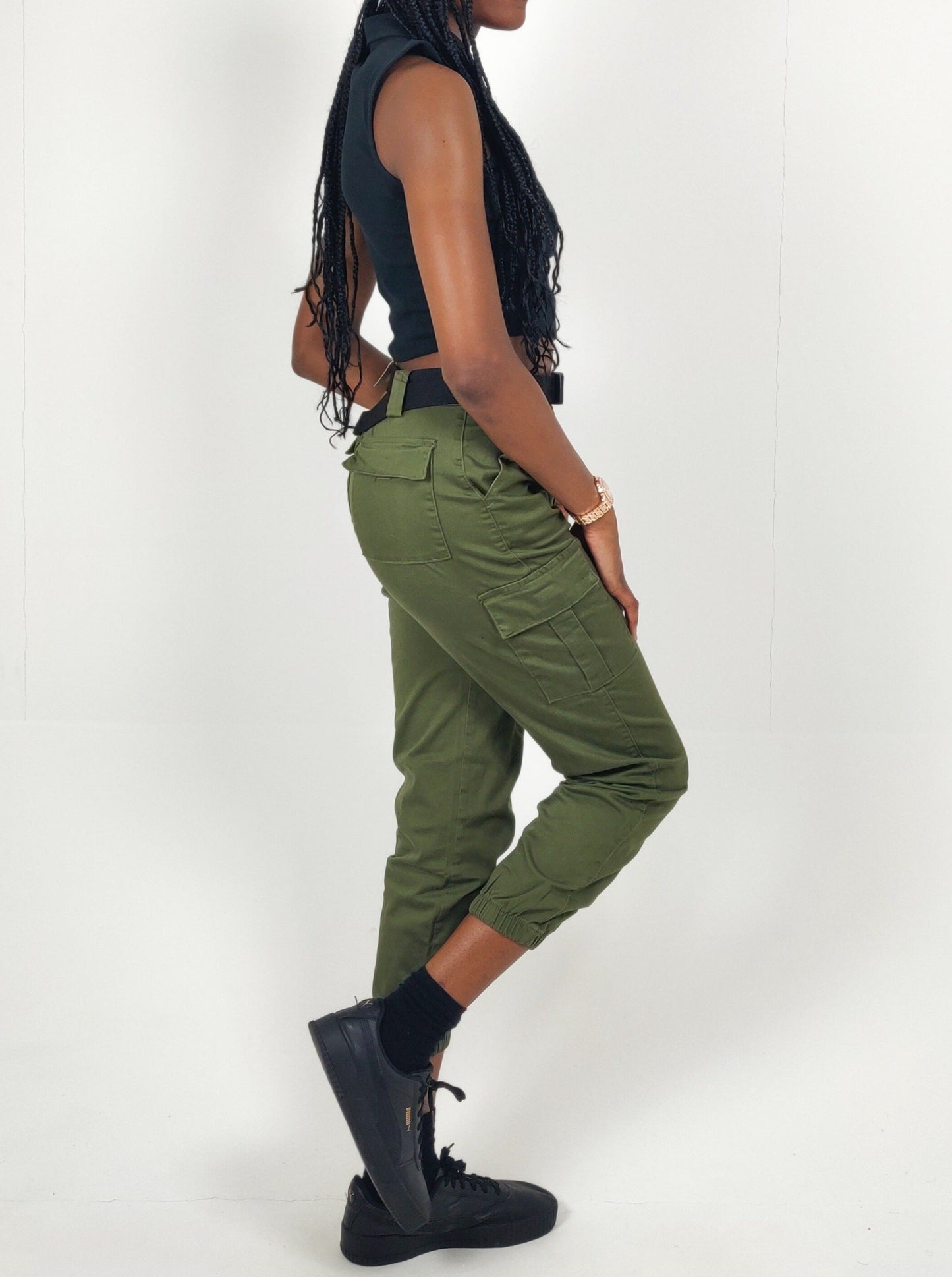 Belted Cargo Pants