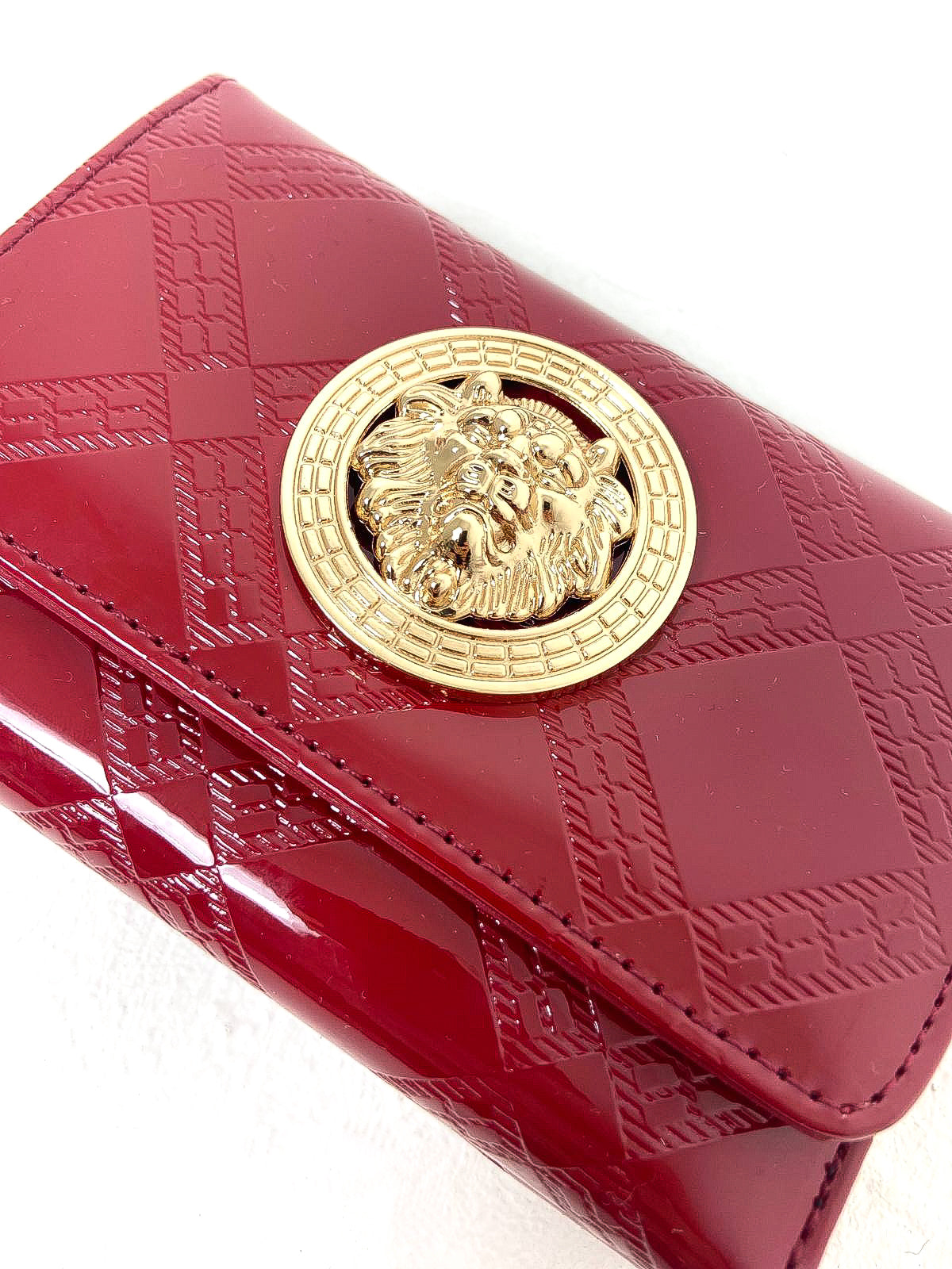 Small Patent Emblem Purse