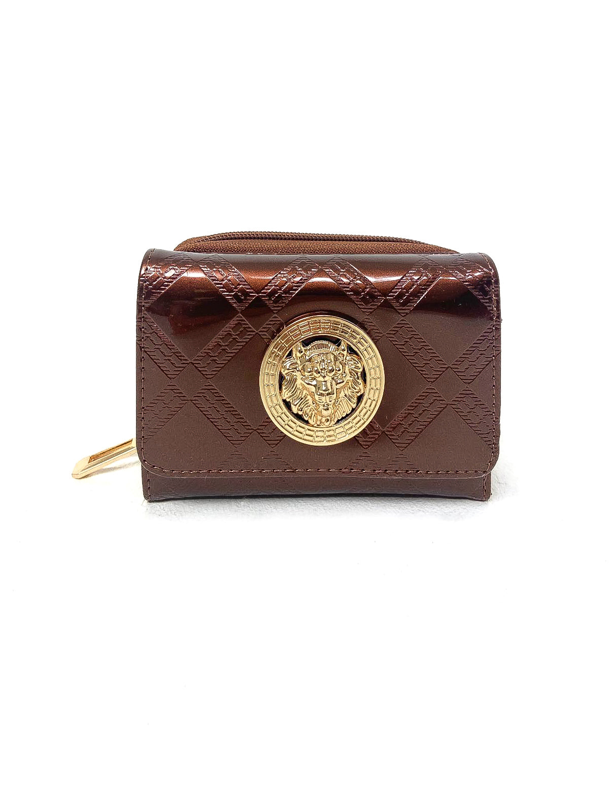 Small Patent Emblem Purse