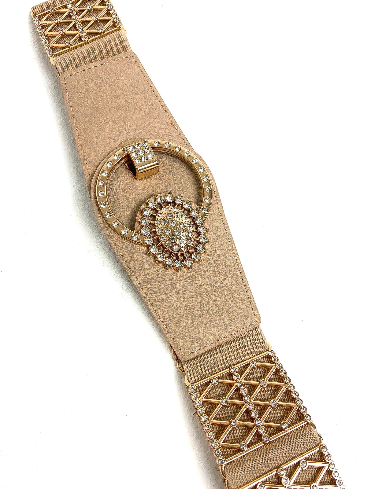 Crosshatch Diamante Detail Belt