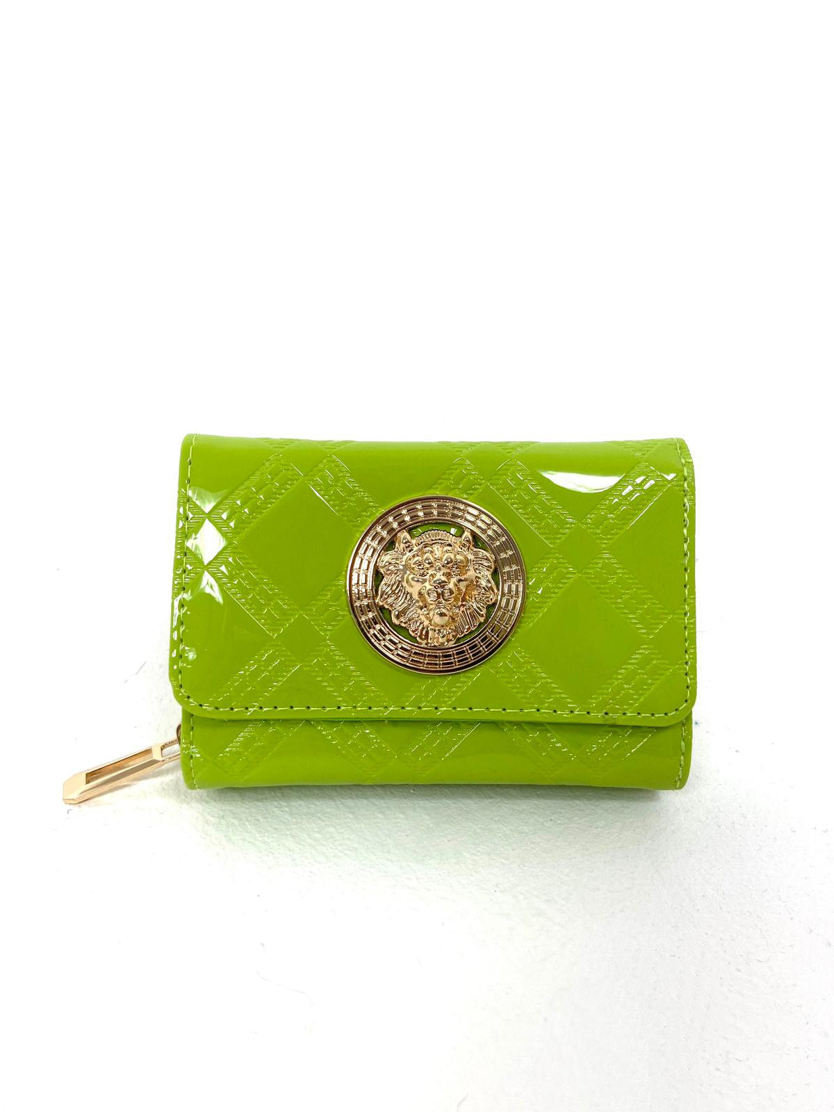 Small Patent Emblem Purse