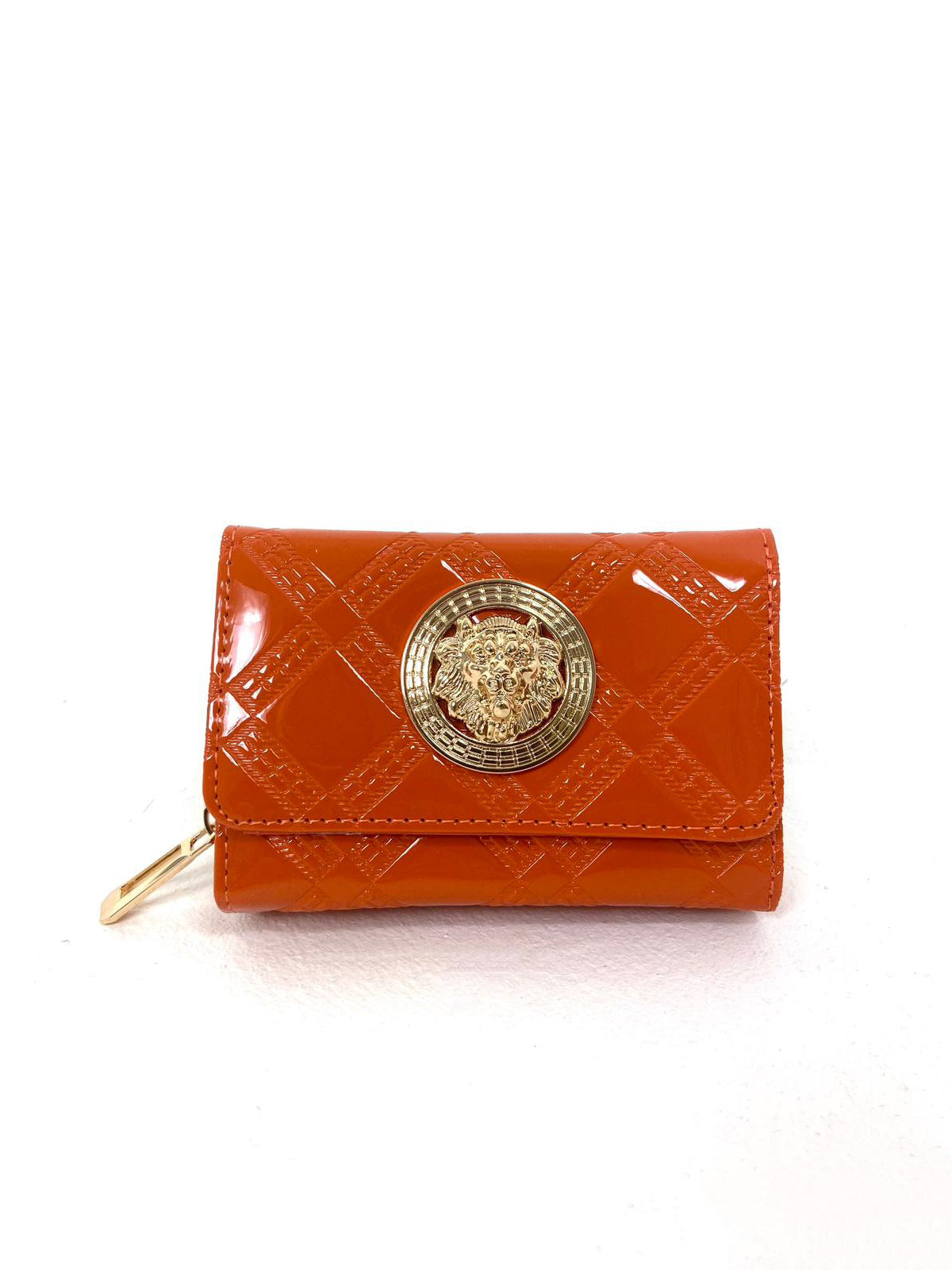 Small Patent Emblem Purse