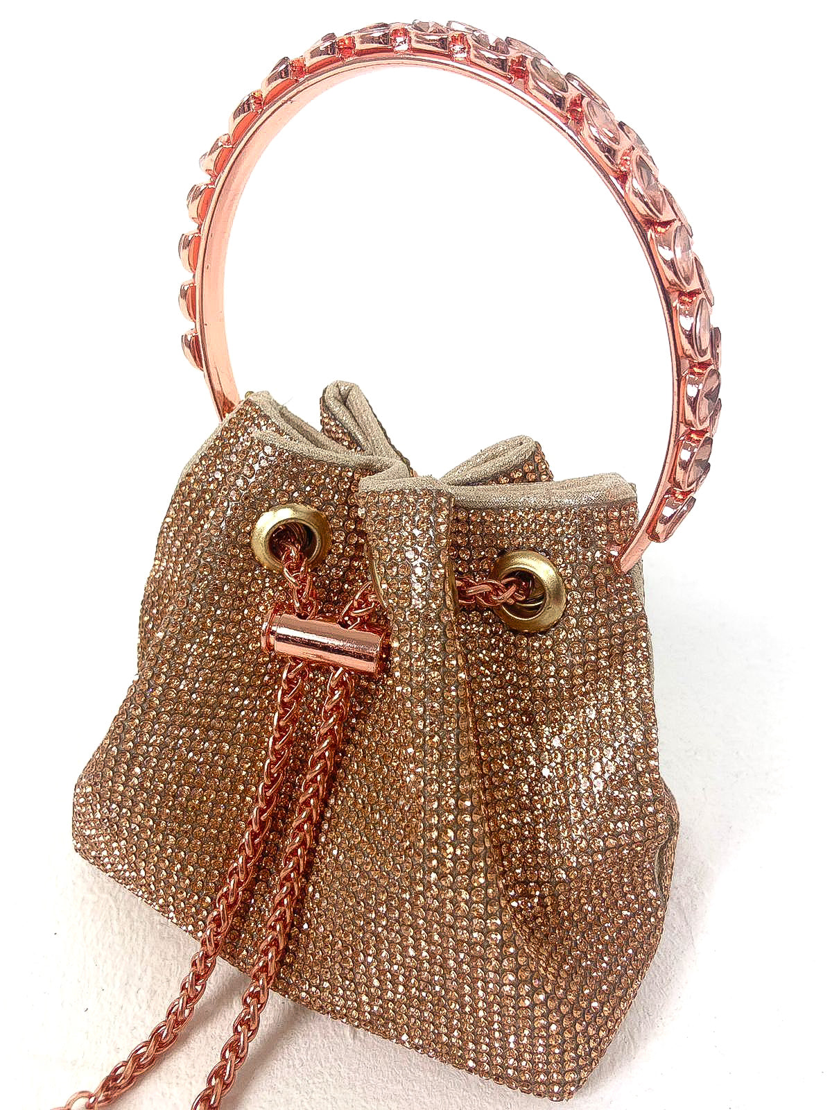 Diamante discount bucket bag