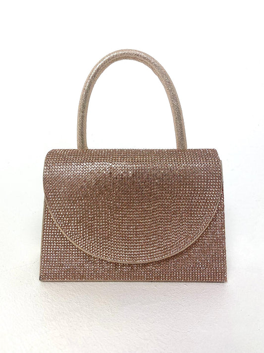 Top Handle Glitter & Diamante Bag