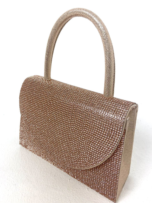 Top Handle Glitter & Diamante Bag