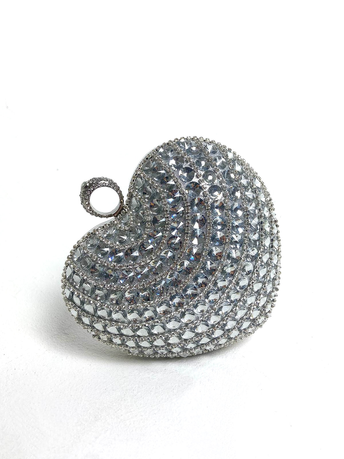 Diamante Heart Evening Bag