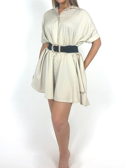 Baggy dress hot sale with belt