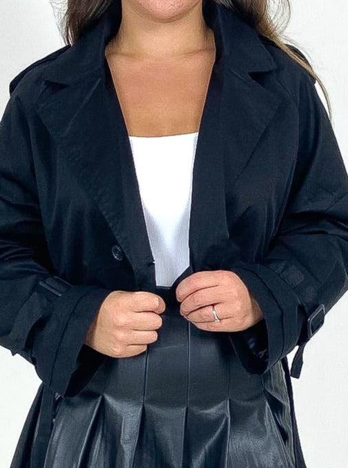 Cropped Trench Jacket