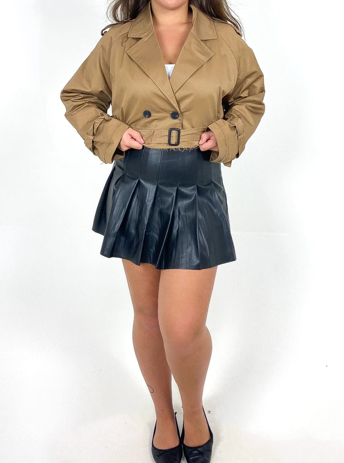 Cropped Trench Jacket