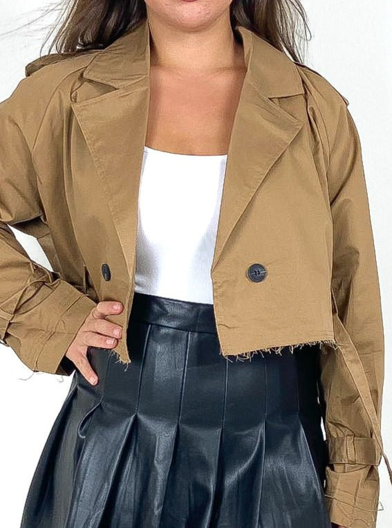 Cropped Trench Jacket