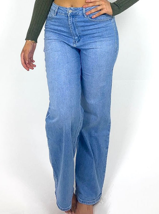 High Rise Wide Leg Jeans