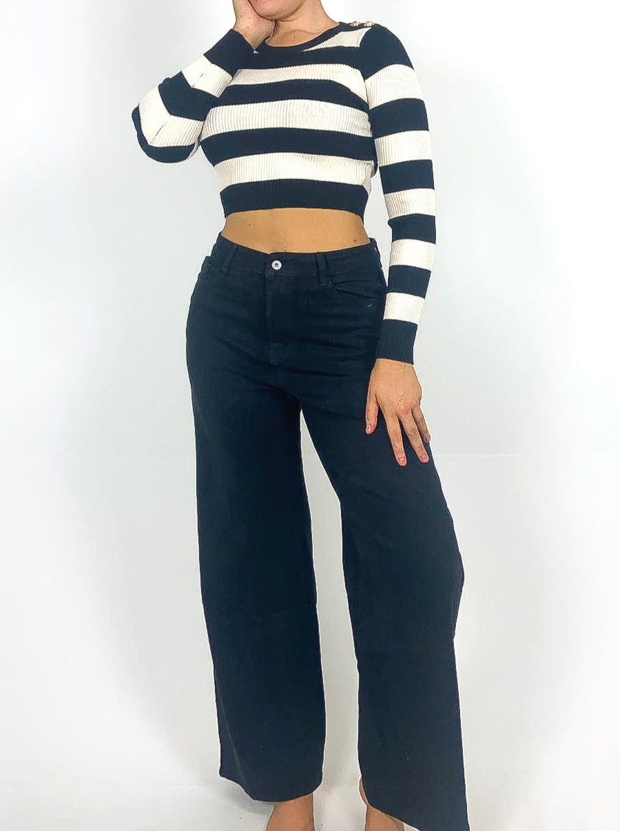 High Rise Wide Leg Jeans