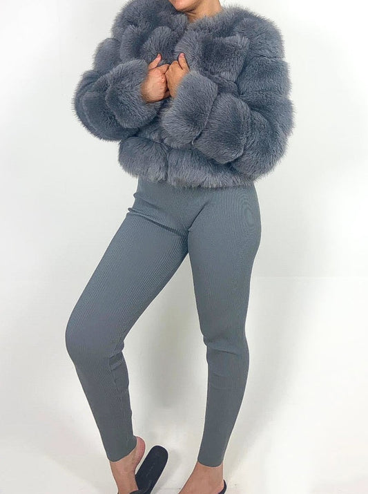 Premium Faux Fur Cropped Jacket