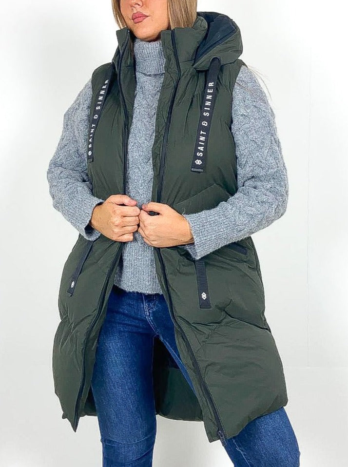 "S&S" Longline Padded Gilet