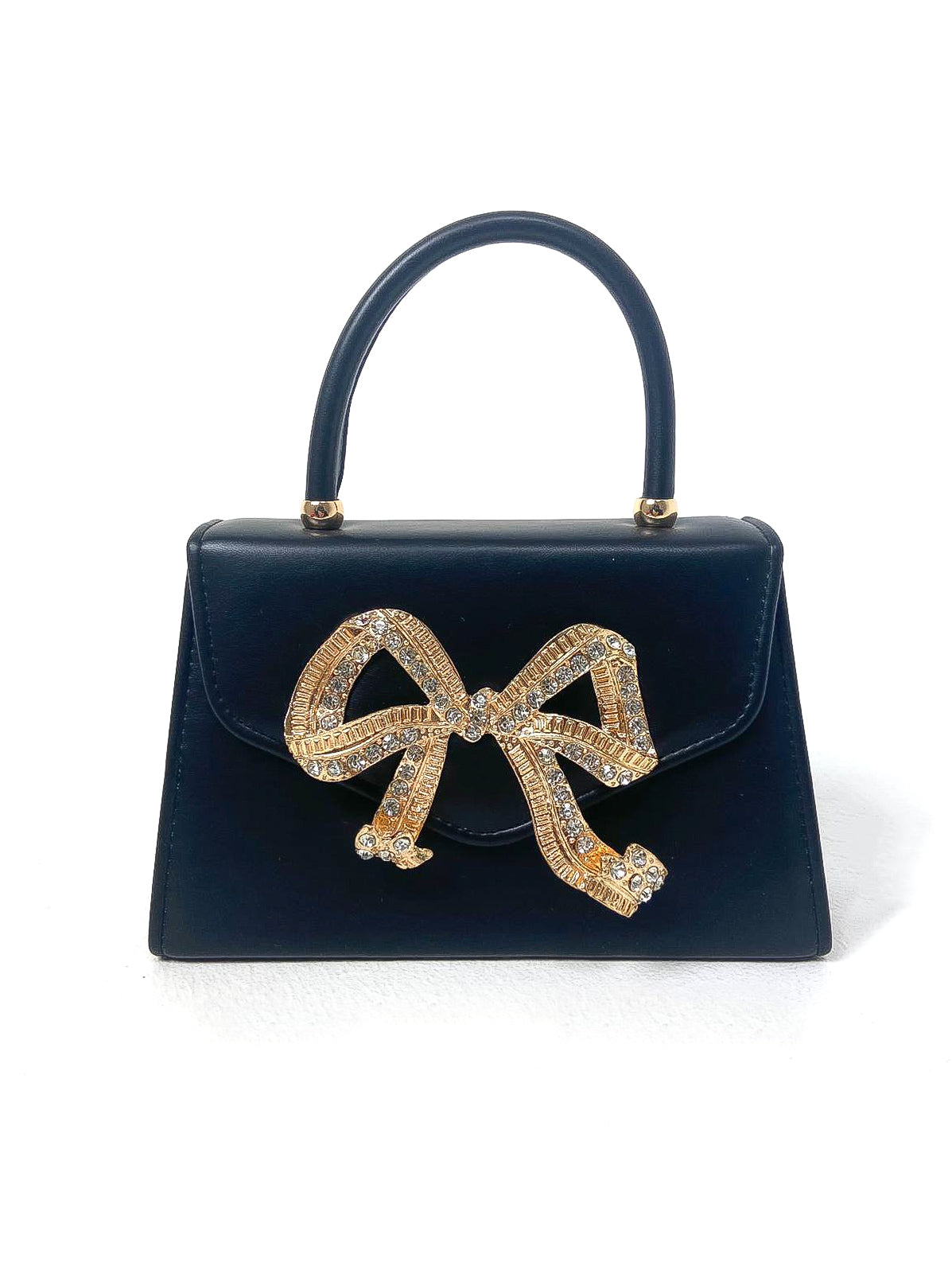 Bow Front Top Handle HandBag