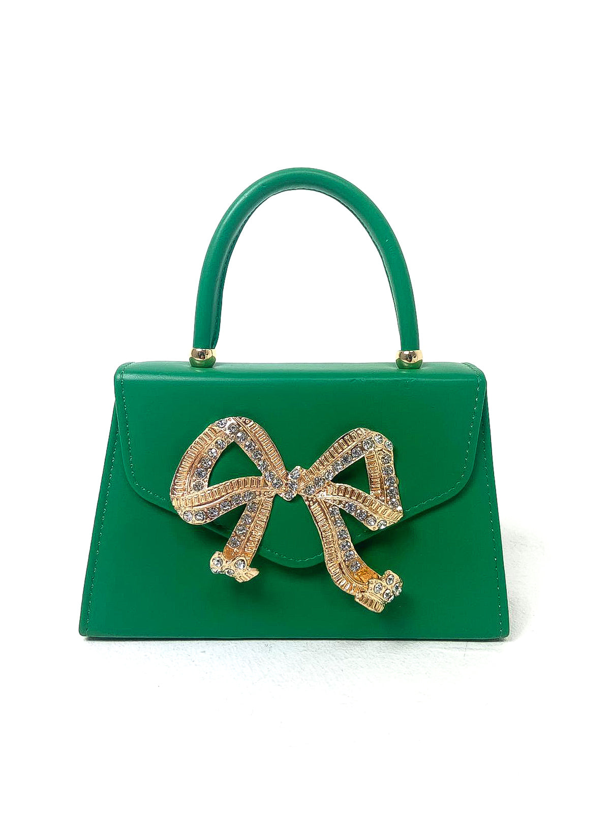 Bow Front Top Handle HandBag