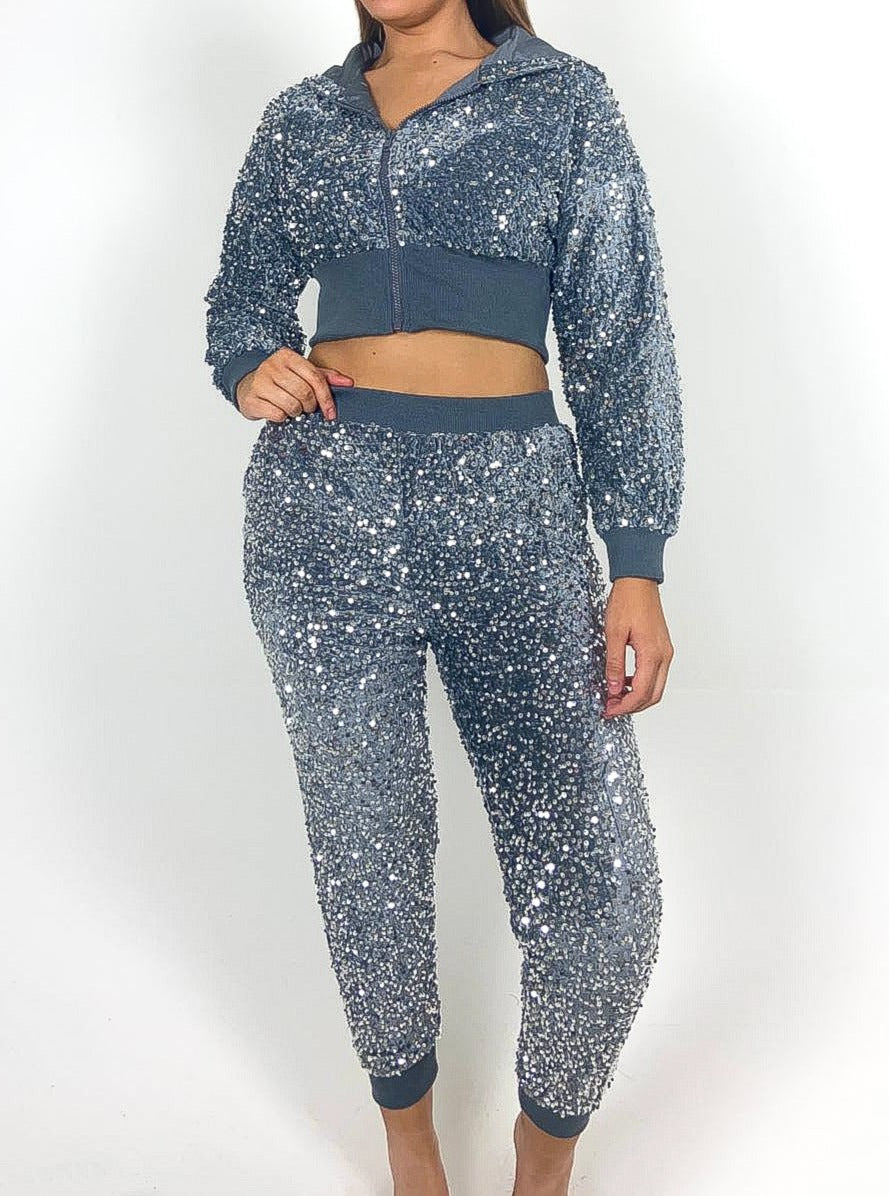 Sequin Tracksuit