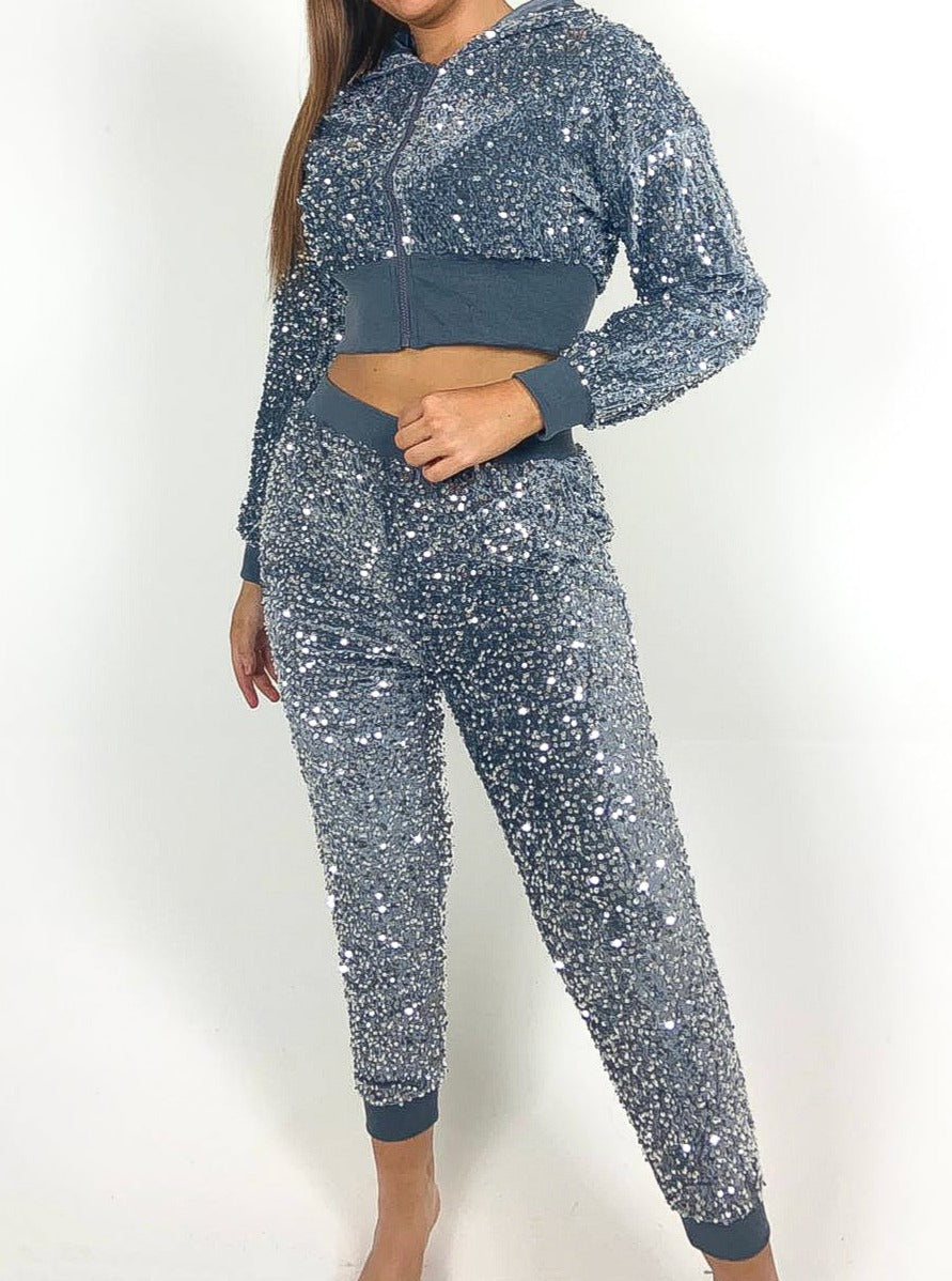 Sequin Tracksuit