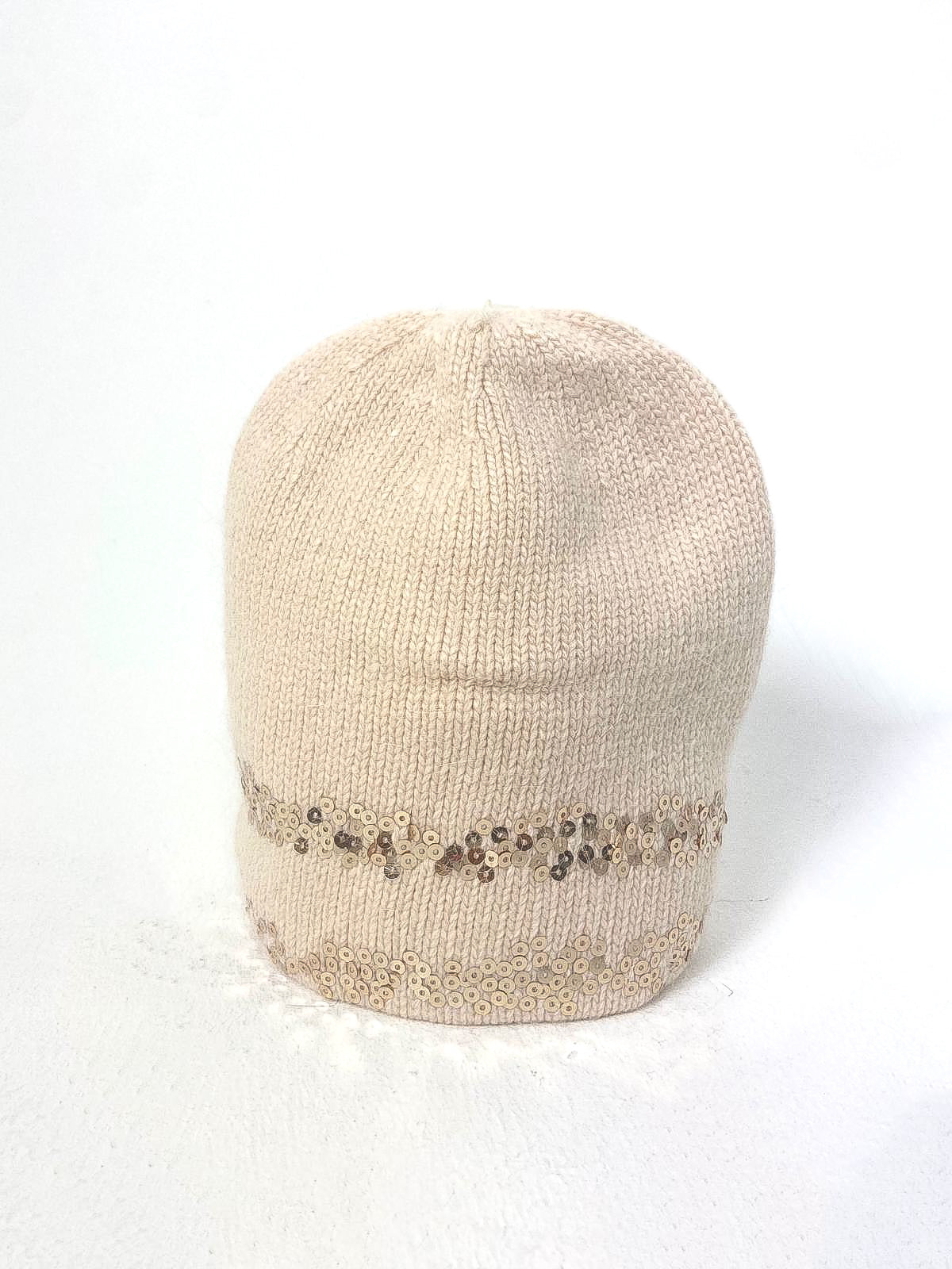 Sequin Detail Beanie Hat