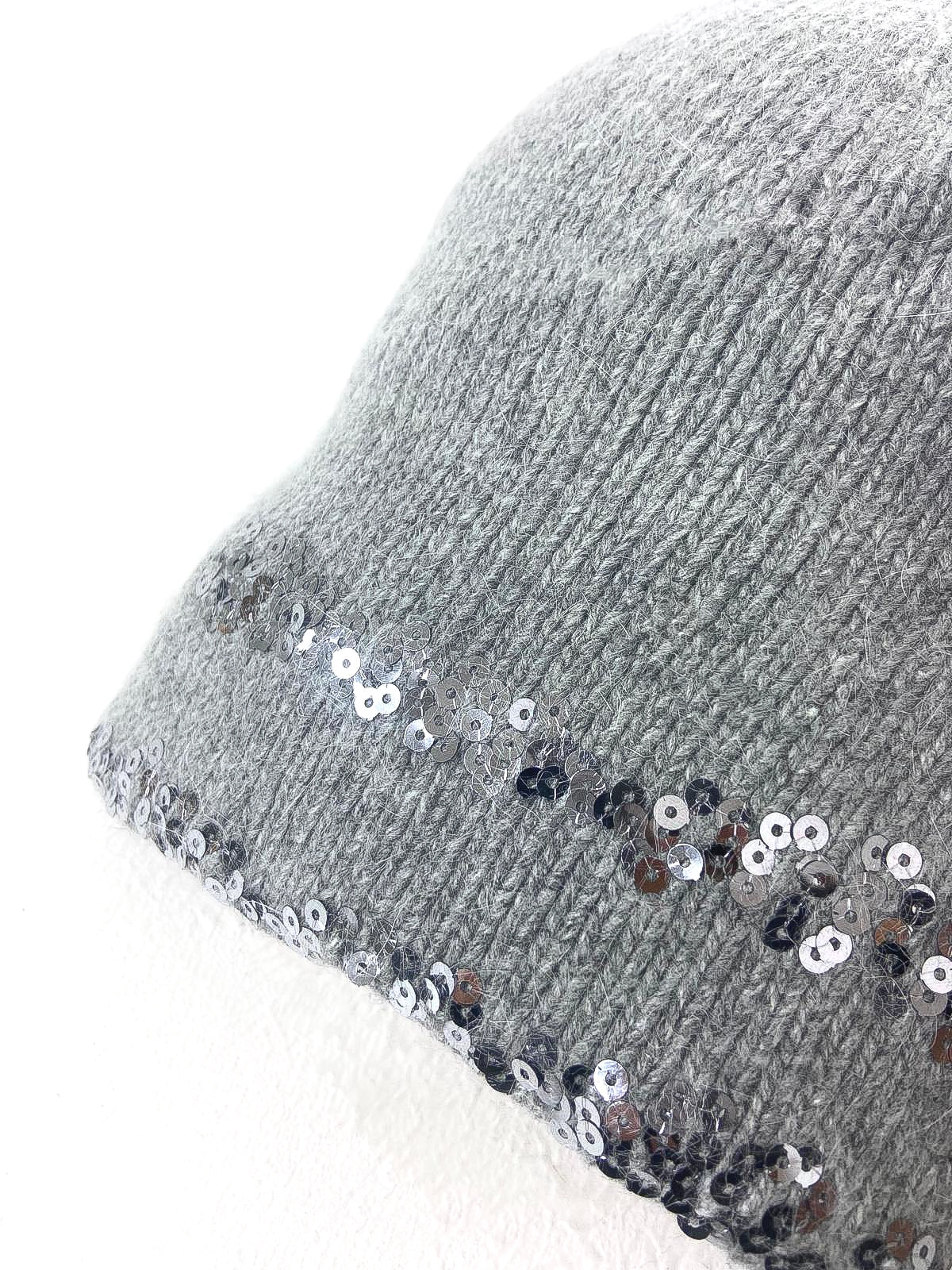 Sequin Detail Beanie Hat