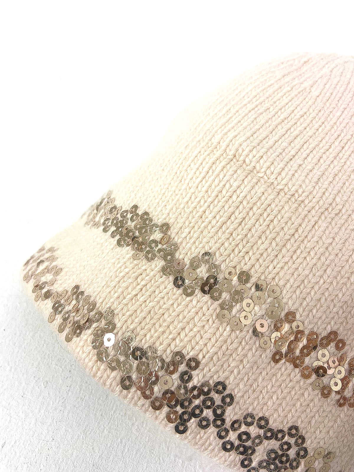 Sequin Detail Beanie Hat