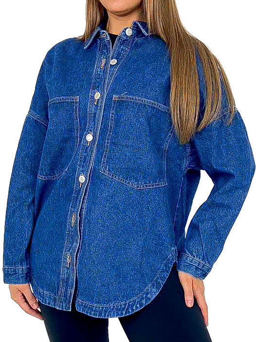 Oversized Denim Shacket