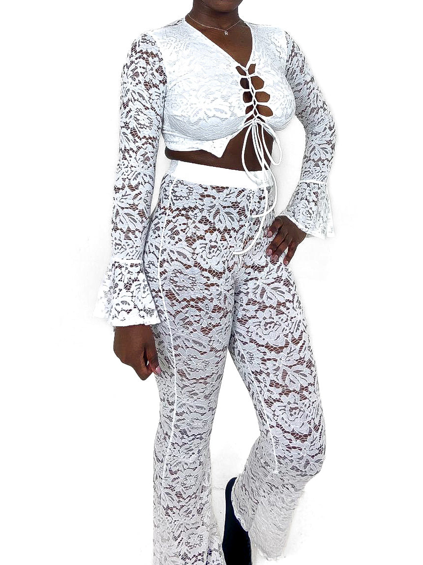 Lace Up Lace Co-Ord