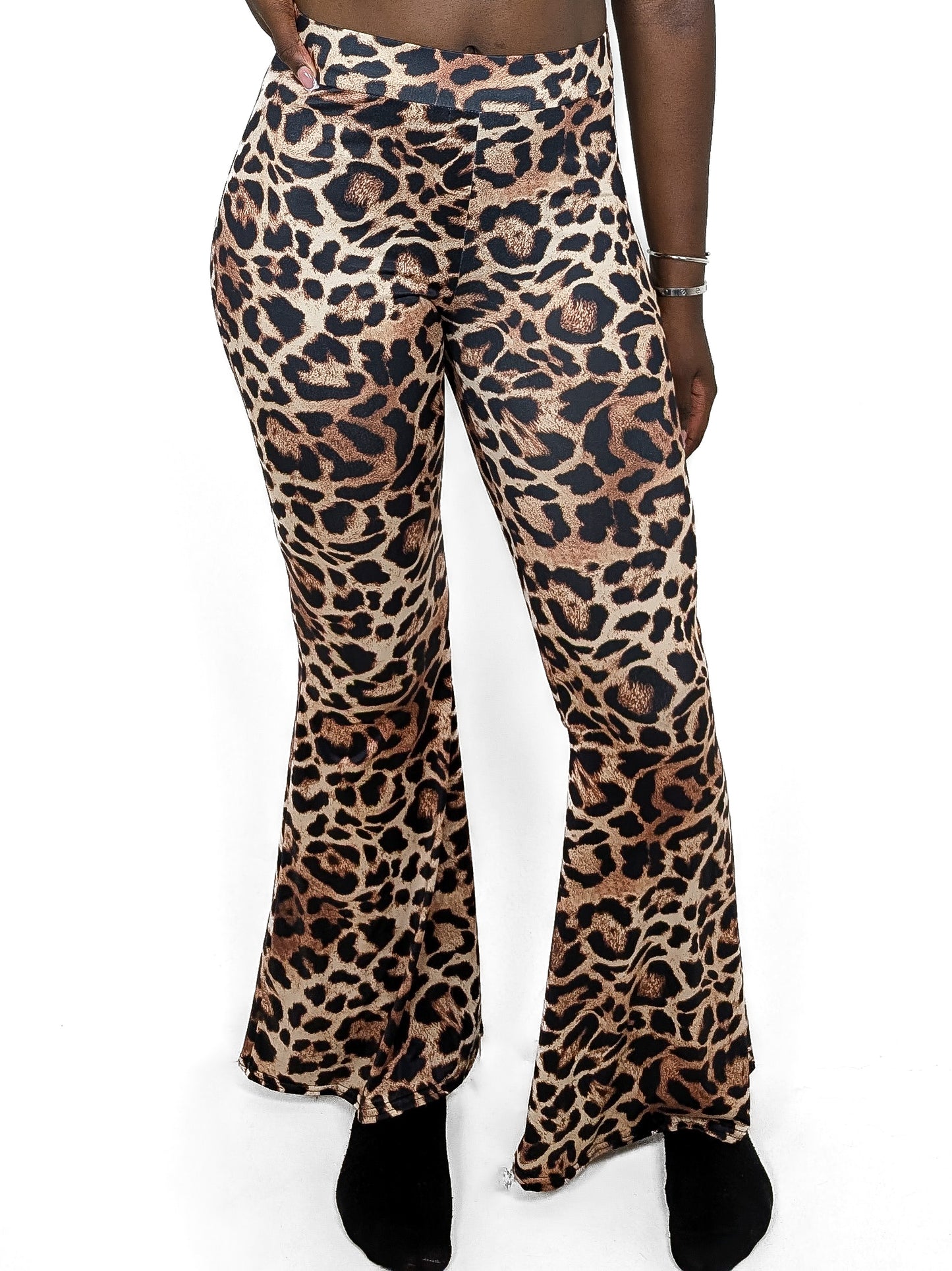 Slinky Leopard Print Flares