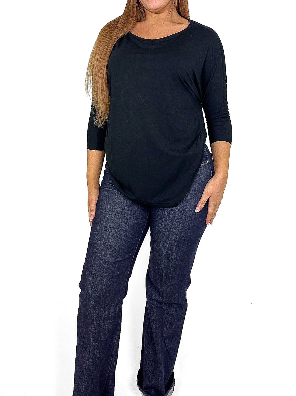Jersey Batwing Top