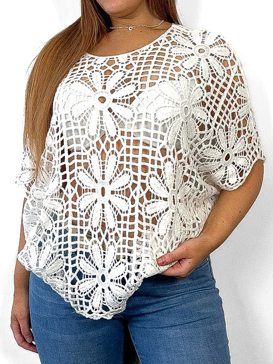 Oversized Crochet Top