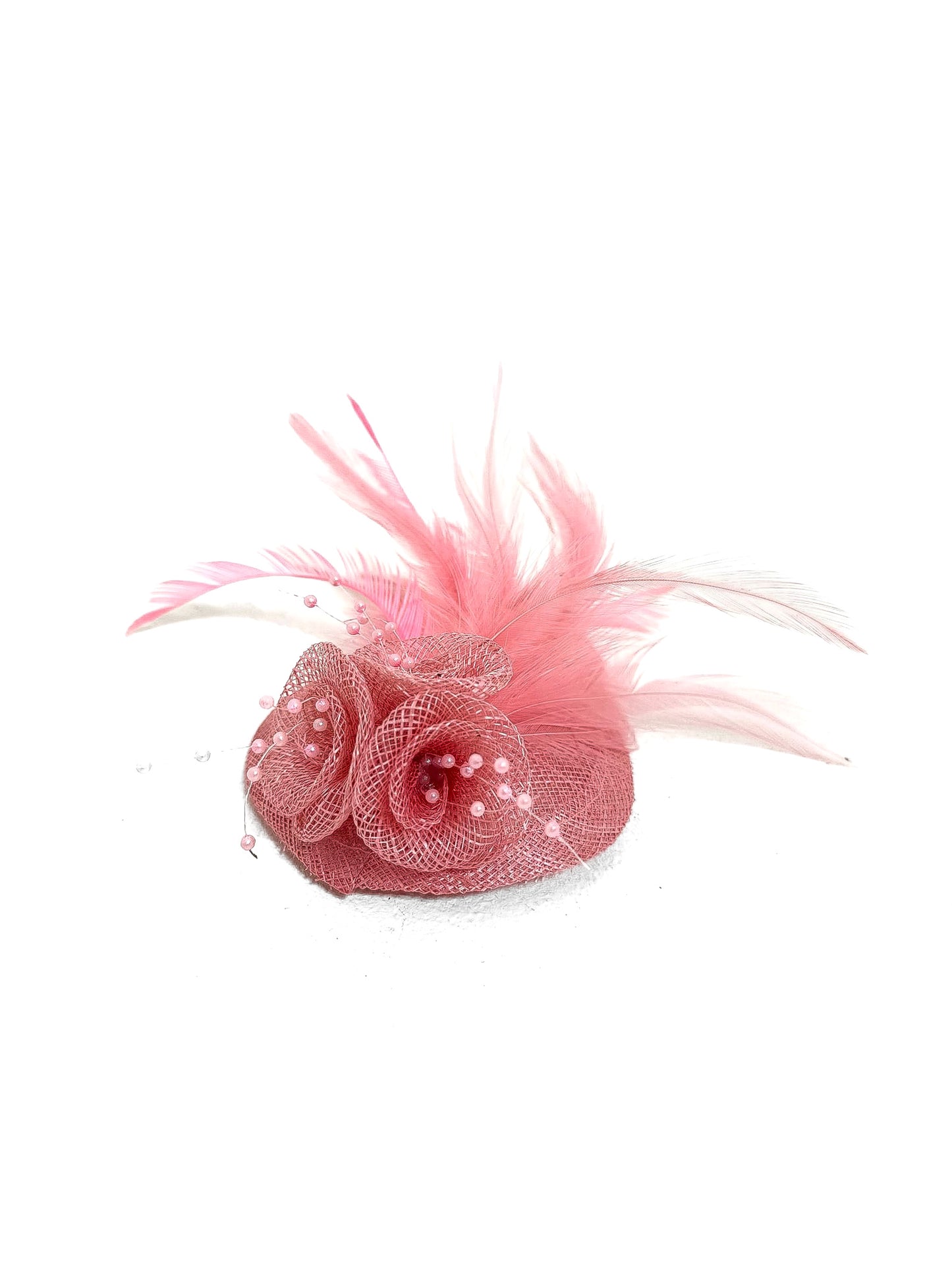 Mini Feather and Pearl Detail Fascinator