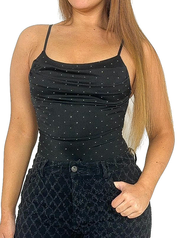 Scatter Stud Cowl Bodysuit