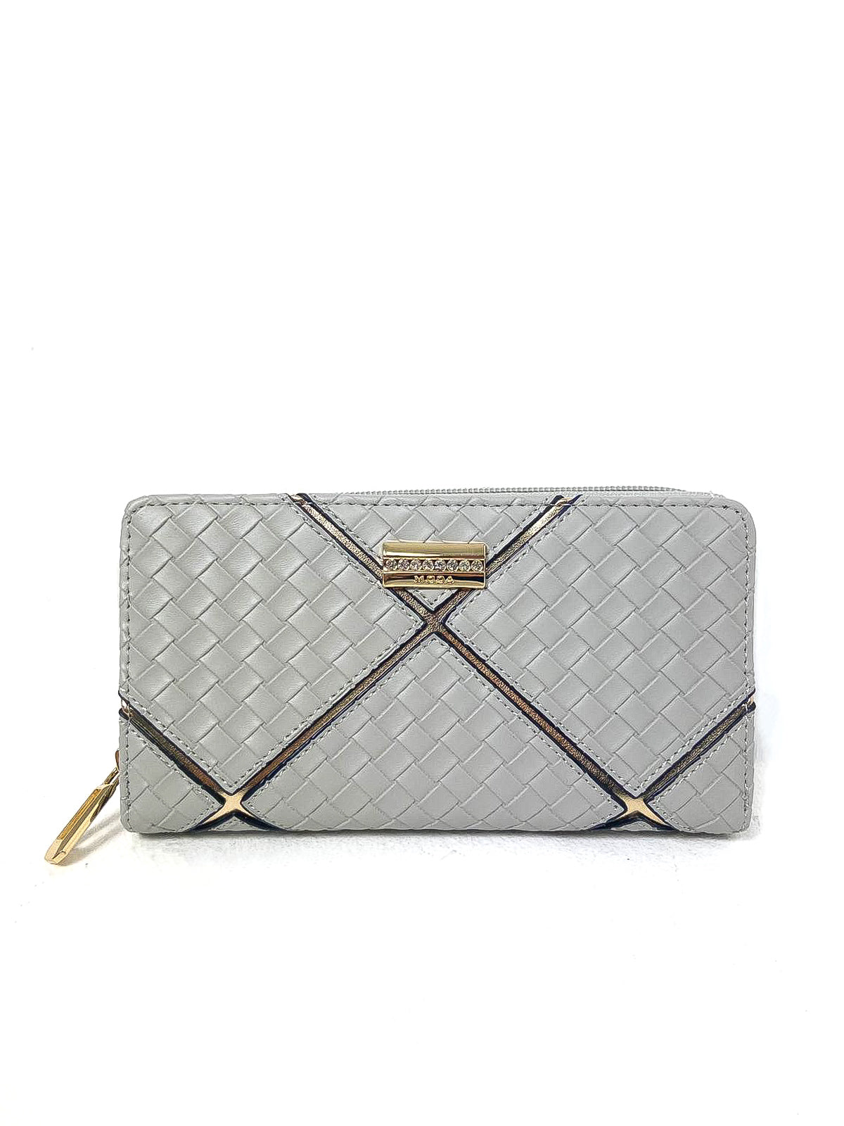 Woven Metallic Detail Purse