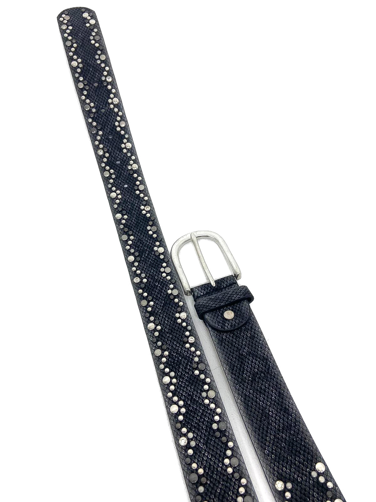 Snake Style Stud Detail Belt