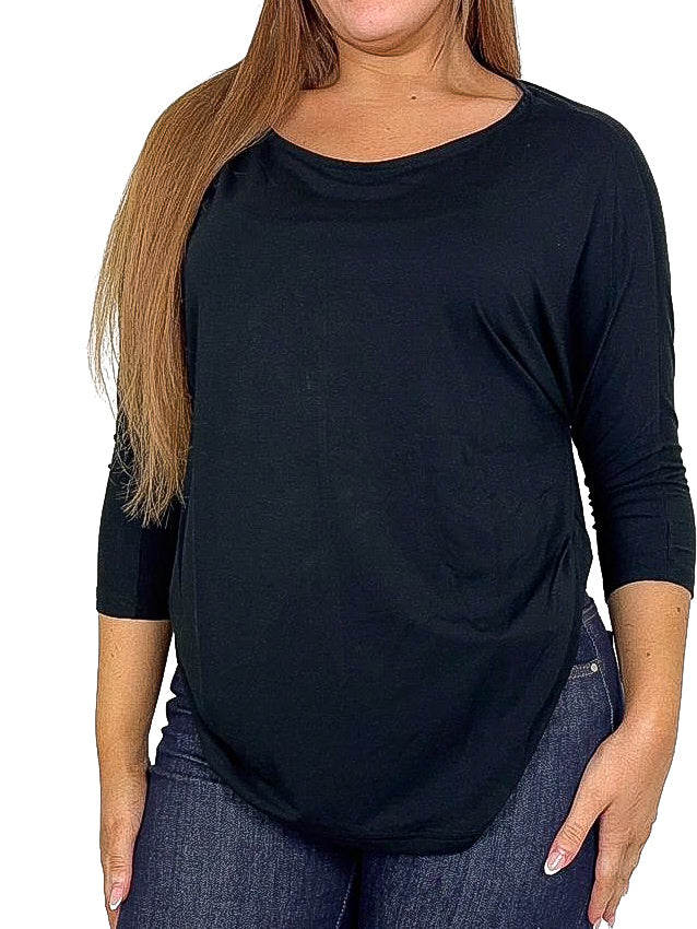 Jersey Batwing Top