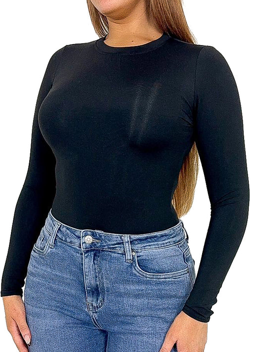 Long Sleeve Slinky Bodysuit