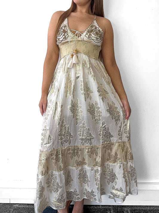 Boho Embellished Maxi Dress