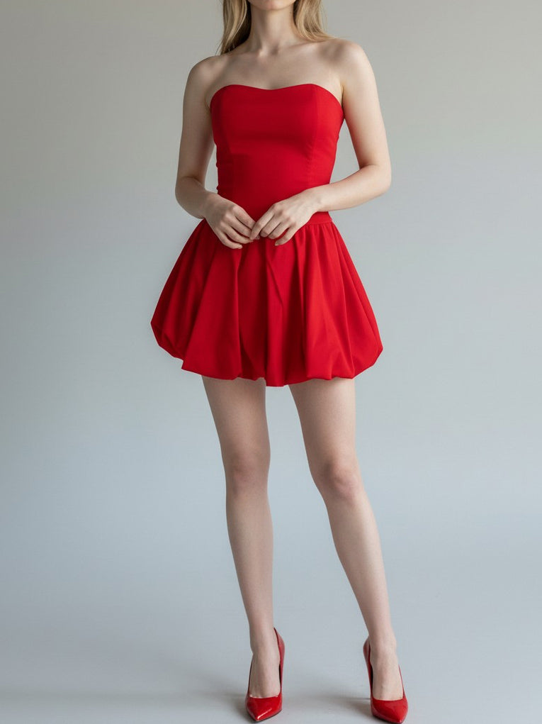 Puffball Tube Dress
