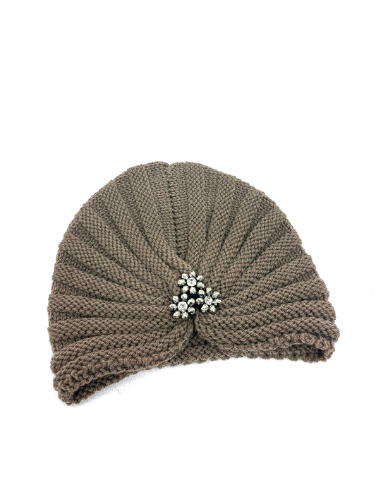 Diamante Detail Knitted Turban