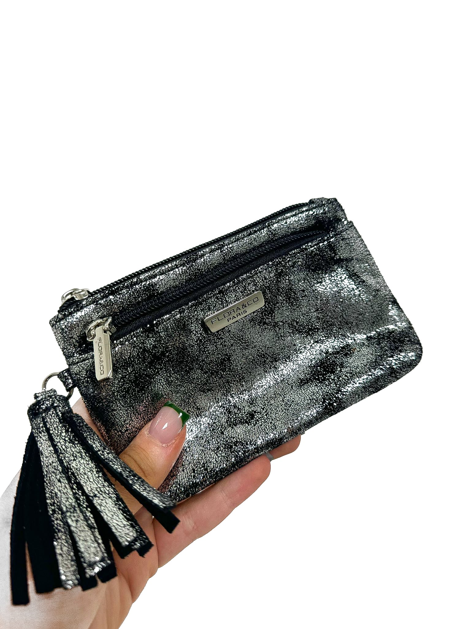 Metallic Suedette Coin Purse